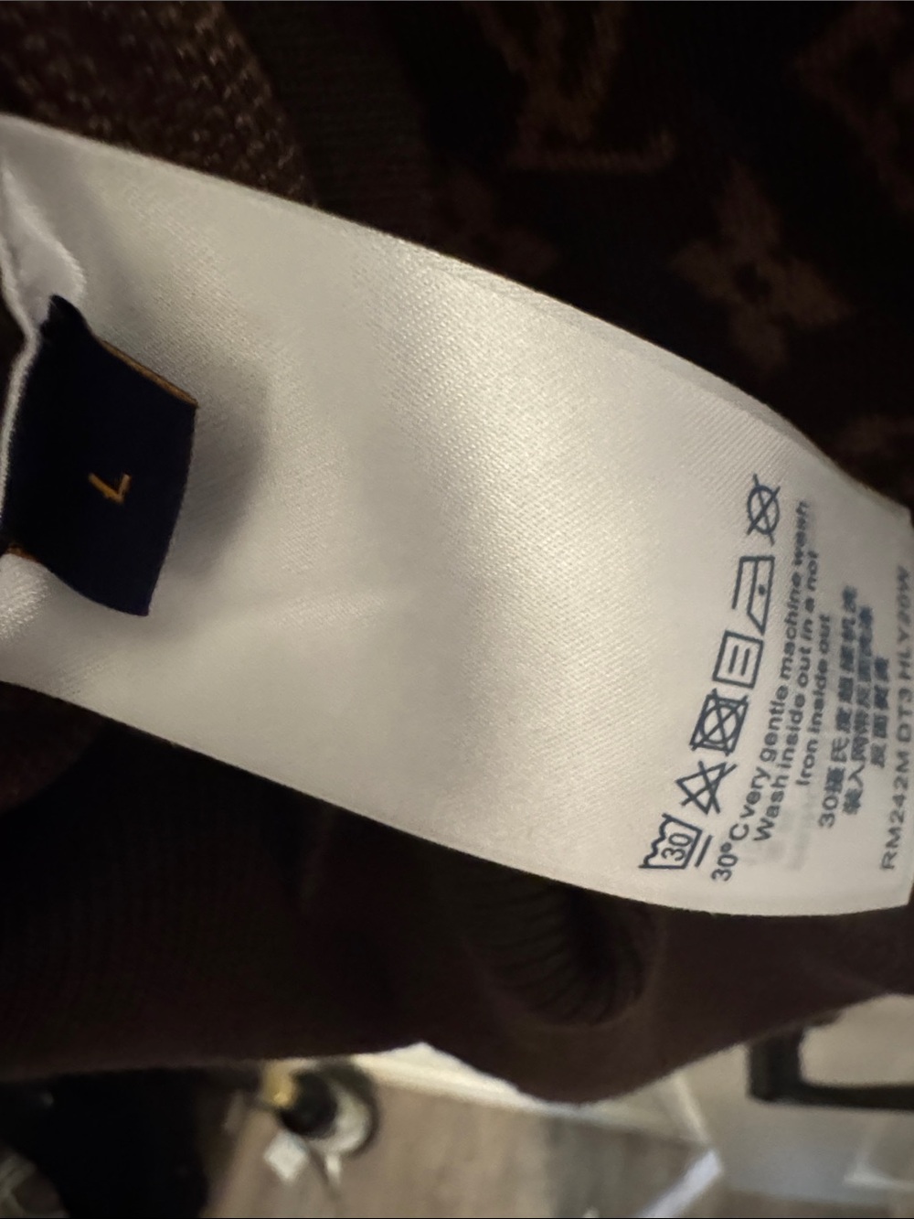 Louis Vuitton Brown & Tan Monogram Crewneck Sweater - Picture 6 of 6